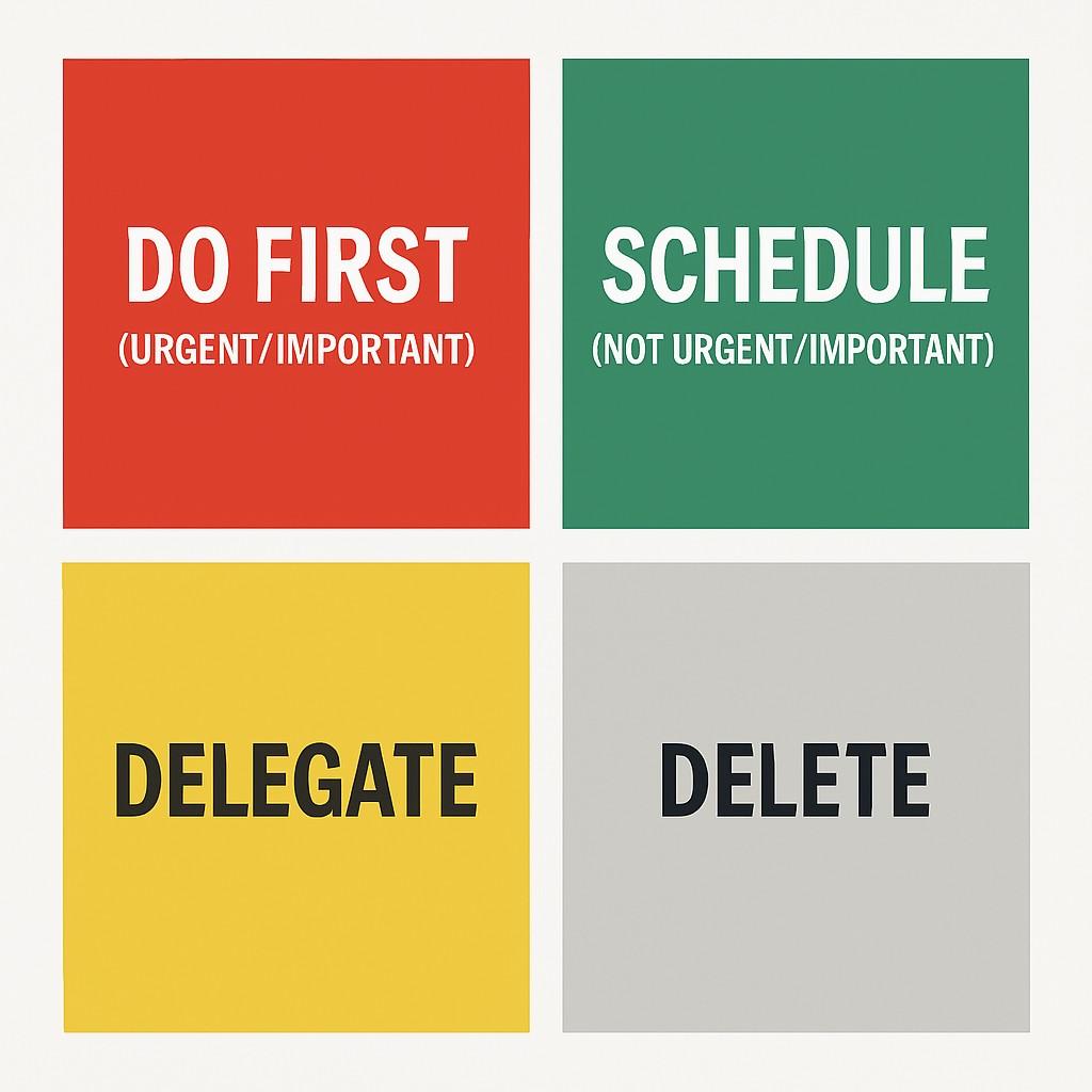 Eisenhower Matrix for Study Time Management