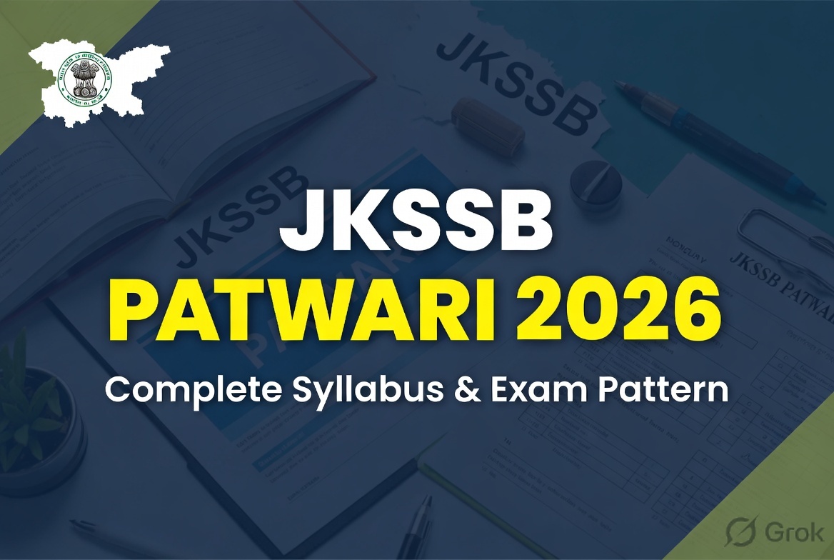 JKSSB Patwari Exam Syllabus & Pattern 2026